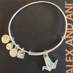 Alex and Ani - Crane - Adjustable Bangle - Rafaelian Silver